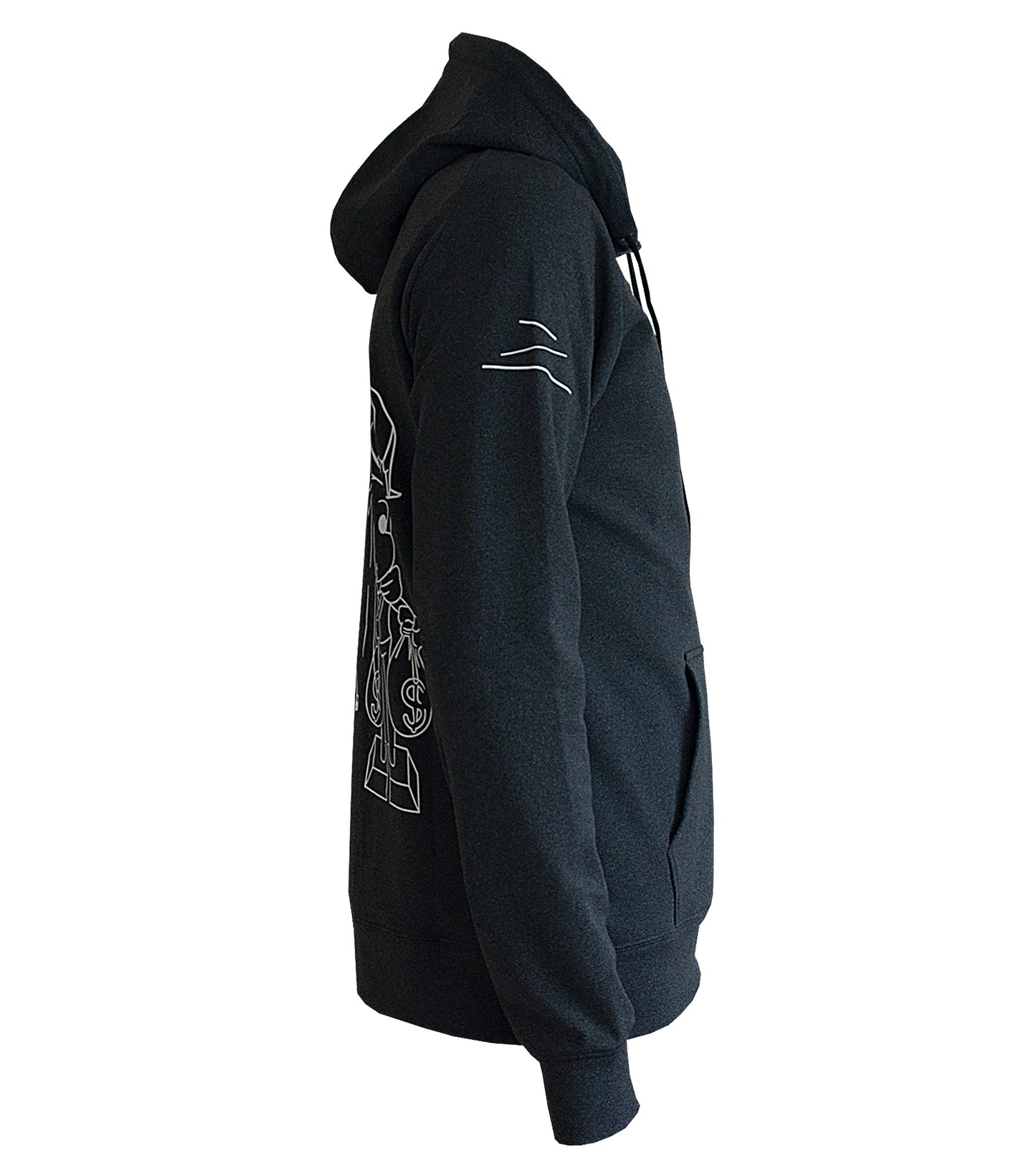 Graphite Hoodie – High Density Ink & Artwork